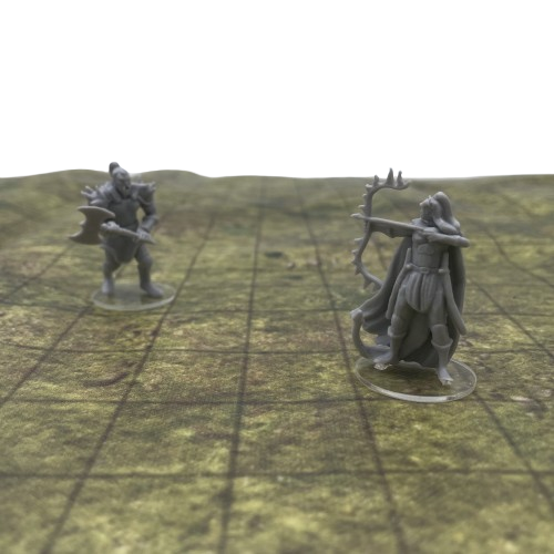 25 Pcs Round Acrylic Model Bases 1-inch for DND Miniatures, Warhammer and Other RPG Minis, or Wargames Table